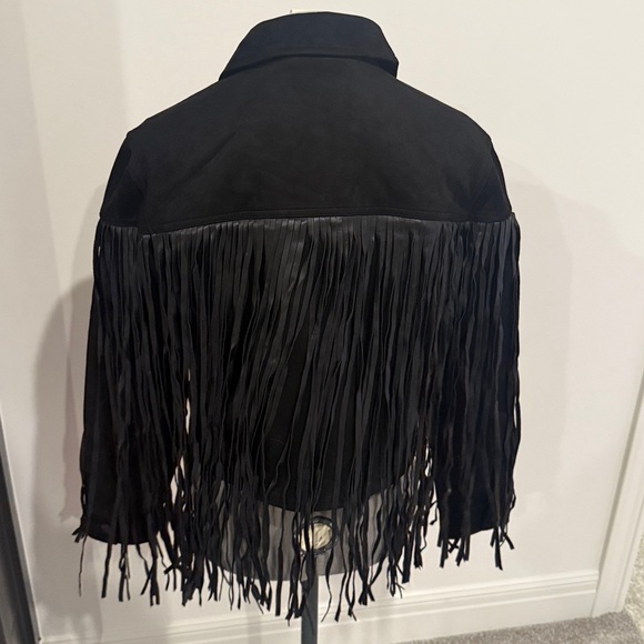 Juicy Couture fringe trucker jacket - Picture 2 of 5